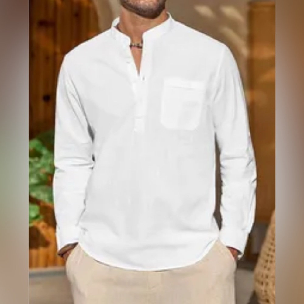 Men's Polo Ralph Lauren Cream 100% Cotton Shirt